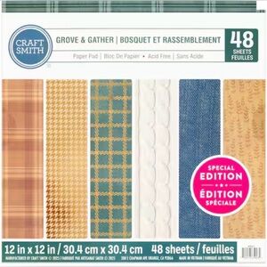 Craft Smith Grove & Gather 12x12 Paper Pad NEW